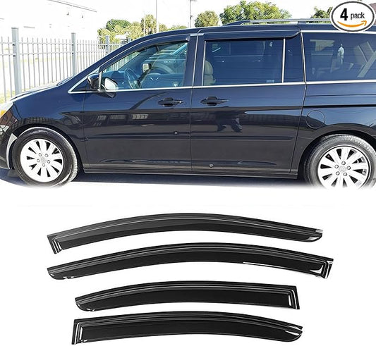 ‎94452 Sunproof Waterproof Side Window Wind Deflector, 4pcs Protective Replacements Rain Guards Set, Window Visor fit for 2018-2024 Honda Odyssey