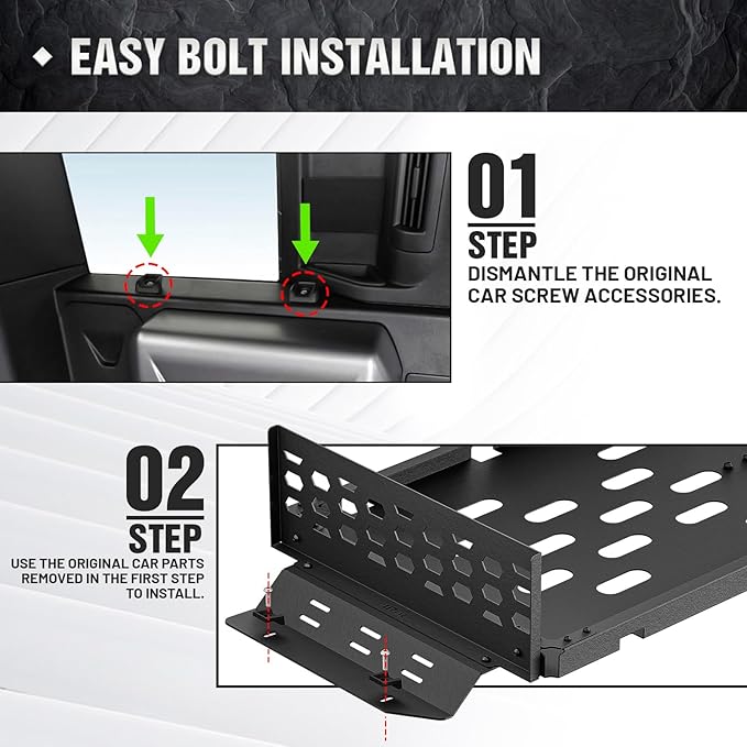 Rear Trunk Cargo Rack Basket Compatible with 2020 2021 2022 2023 2024 2025 Land Rover Defender, Interior Storage Luggage Carrier Tray Shelf Stand Organizer (Heavy Duty 350 LBS, Black)