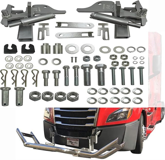 Mounting Brackets and Hardware Accessories Compatible with Volvo VNL 04-17 Truck Parts Polished Stainless Steel Deer Guard