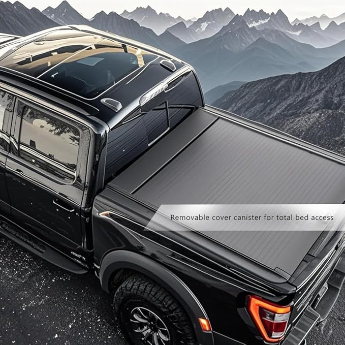 4.6FT Retractable Truck Bed Tonneau Cover for 2022-2025 Ford Maverick Aluminum