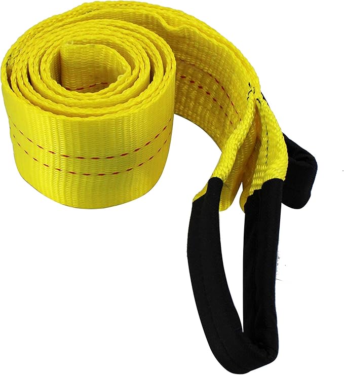 HFS(R) Yellow Tree Saver, Winch Strap, Tow Strap 30,000 Pound Capacity (3X8FT)