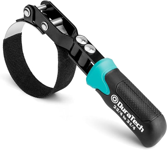 DURATECH Anti-Slip Small Swivel Oil Filter Wrench, Oil Filter Removal Tool Fits Filters 2-3/4" to 3-1/4", Ideal for Car Repair Tools