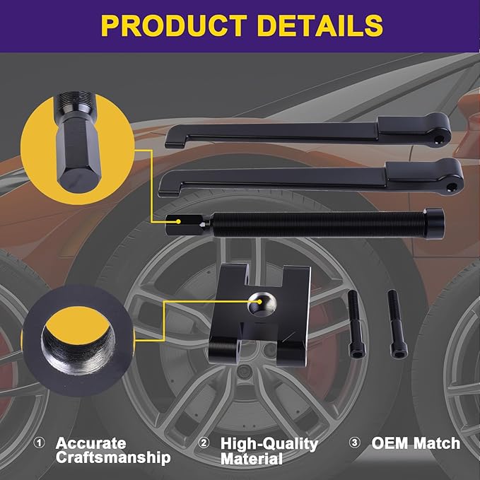 Lower Unit Bearing Carrier Puller Tool for Outboard and Sterndrive Gearcases 115HP and Above, Adjustable Arm Design for Precise Fit and Easy Removal (Black)