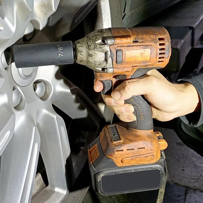 MacWork 39PCS 1/2-Inch Drive Impact Socket Set, CR-V Steel Standard & Deep Socket, SAE, 3/8" to 1-1/2", Universal Joint of 1/2", 6-Point Hex Radius Corner Design