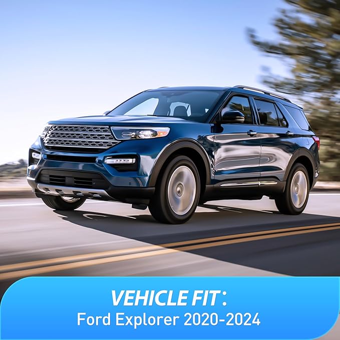 Nilight in Channel Window Deflectors for Ford Explorer 2020 2021 2022 2023 2024 Vent Window Visors, Rain Guards-4PCS