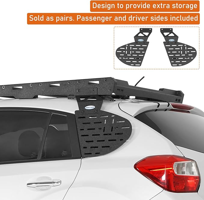 Hooke Road Crosstrek Rear Window Molle Panels for 2013-2017 Subaru XV Crosstrek, Only Works with Hooke Road Roof Rack