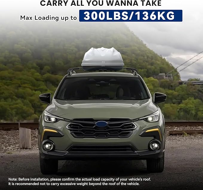300Lbs Lockable Roof Rack Crossbars Compatible with 2024 2025 2026 Subaru Crosstrek(Not for Wilderness), Heavy Duty Aluminum Cross Bar Fit Luggage Luggage Kayaks Bicycles Snowboard