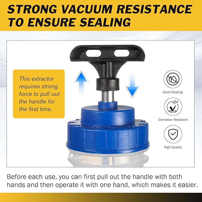 Fluid Extractor, Automotive Fluid Extractor Pump Manual Fuel Suction & Filler, Efficient Oil Extractor Pump for Fluid Extraction (1500ML)