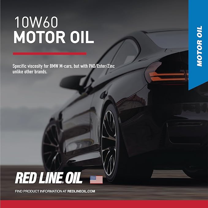 Red Line 11704 SAE 10W60 Fully Synthetic Motor Oil - 1 Quart (12 Pack)