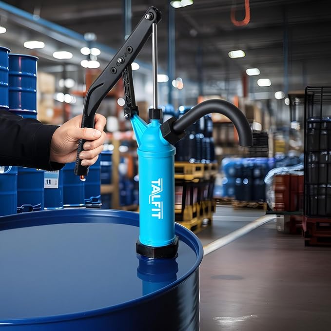 Lever Action Barrel Pump,55 Gallon Drum Pump, For Fuels, Chemicals, Corrosive Liquids, Water Based Fluids, Fits 5 to 55 Gallon Drums & Barrels (PP - Regular Corrosion Resistance)