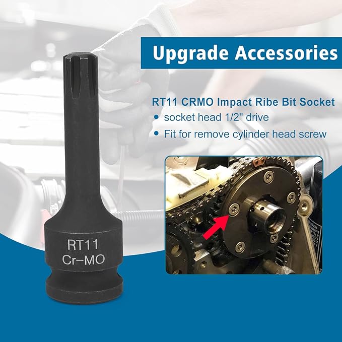 BETOOLL Camshaft Holding Tool - Timing Tool Kit - Timing Alignment Holder Tool Compatible with 303-1248 303-1530 Ford 3.5L & 3.7L 4V, with Cylinder Head Screw Removal Socket