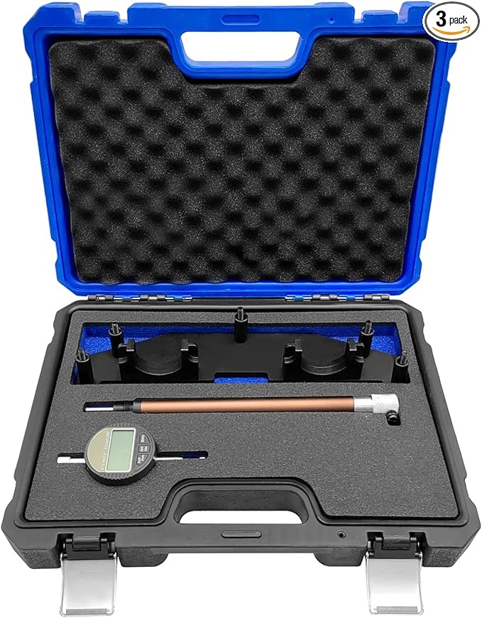 ZKTOOL Engine Camshaft Alignment Timing Tool Set Compatible with Chrysler Platinum, Jeep 2.0 GME-T4 DOHC Engine, OEM 2047500090, with TDC Indicator and High Precision Meter.