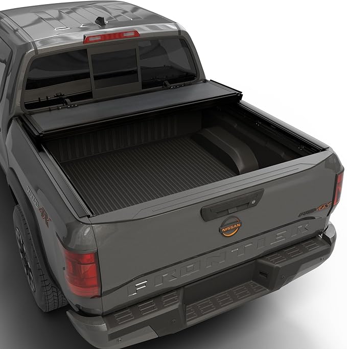 Low Profile Tri Fold Tonneau Cover Fits 2022-2026 Nissan Frontier 5' Bed (60")