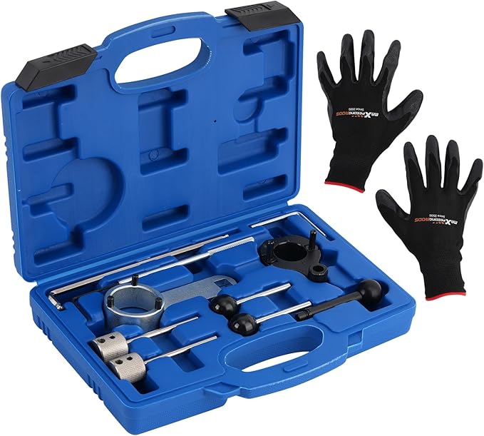 maXpeedingrods Camshaft Timing Belt Tool Kit for VW for Audi for Seat for Skoda 1.6 2.0 for TDI CR Diesel Engine 2012-Up, Replace T10264 T10265 T10060A 3359 T10051 T10490, with Carrying Case