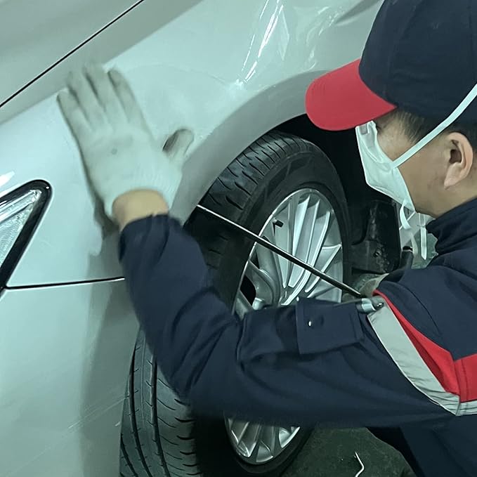 22 Pcs Car Dent Repair Rods, Hard Spring Steel Dent Rods, Dent Repair Tools, Professional Hail Dent Removal Tool for Minor Dents, Door Dings,Hail Damage,Linear Dent and Large Dent