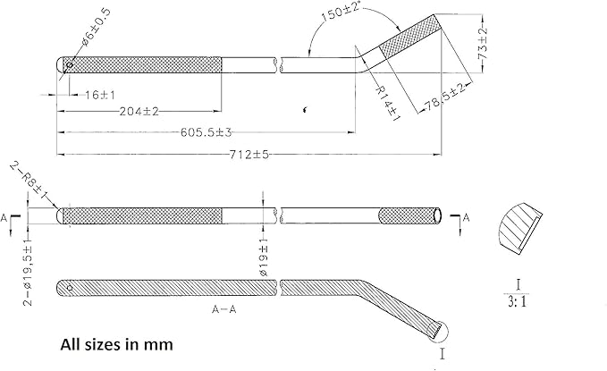 Mytee Products 2 Pack 28" Standard Winch Bar for Flatbed Trailer - Chrome Polished Steel Winch Bar with Non-Slip Handle - Strap Binder Bar for Flatbed Winches