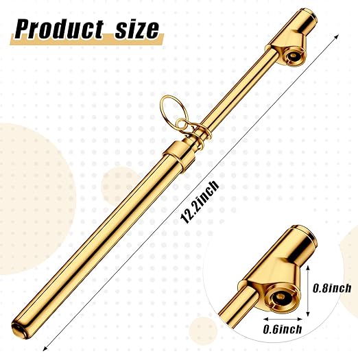 Tallew 10 Pack Dual Head Tire Pressure Gauge Heavy Duty Air Pressure Tire Gauge for Auto Truck Car RV Van Gage Range 10-150PSI, 1-10Bar (Gold)
