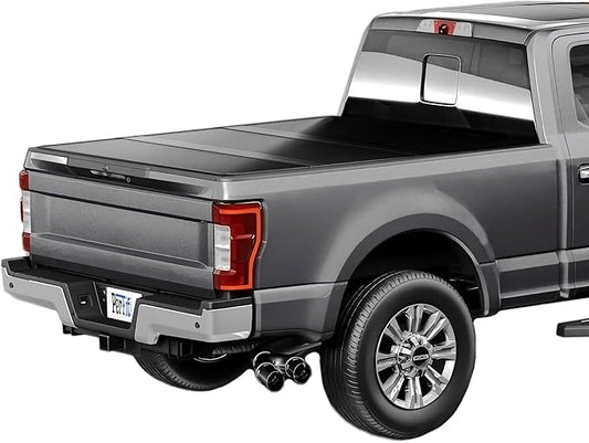 Perfit Liner 6.75' (82") Bed FRP Hard Tri-Fold Tonneau Cover Fits 1999-2026 Ford F250 F350 F450 Super Duty Styleside/Fleetside Truck Cargo Topper, Hardtop, 3-Folding (NOT for Flareside/Stepside)