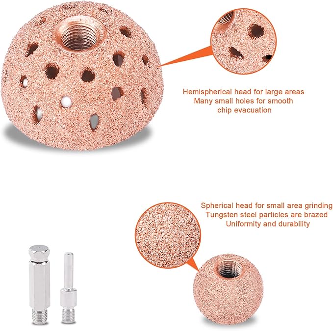 Tire Patch Repair Tools Tire Tungsten Carbide Buffing Wheels 25mm 42mm Tire Patch Roller Scraping Cutter for Car Tire Grinding Polishing Accessories Kit