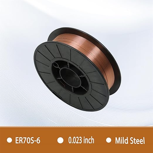 ER70S-6 Solid Mig Welding Wire 0.023 Inch (0.6MM) Mild Steel Welding Wire 10Lb Spool