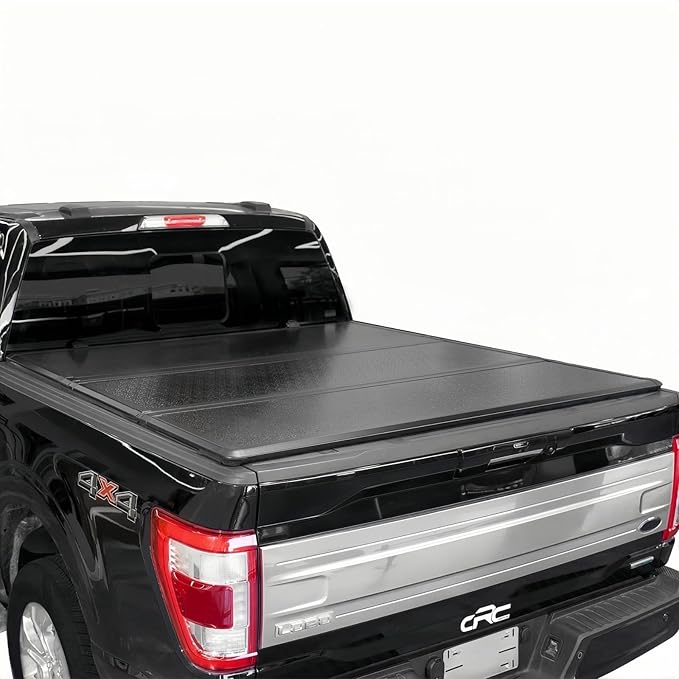 Hard Tri-Fold Truck Bed Tonneau Cover Compatible with 2004-2014 Ford F-150 and 2006-2014 Lincoln Mark LT Styleside 6.5FT (78.8") Bed Fiberglass Waterproof Cover