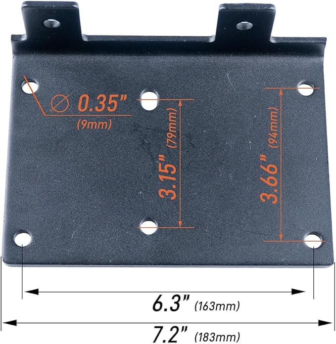 RUGCEL WINCH 2000lb,for ATV, with Steel Cable,ATV Winch with Wired Manual Remote Control Switch,with Mounting Plate,with Roller Fairlead&Hook