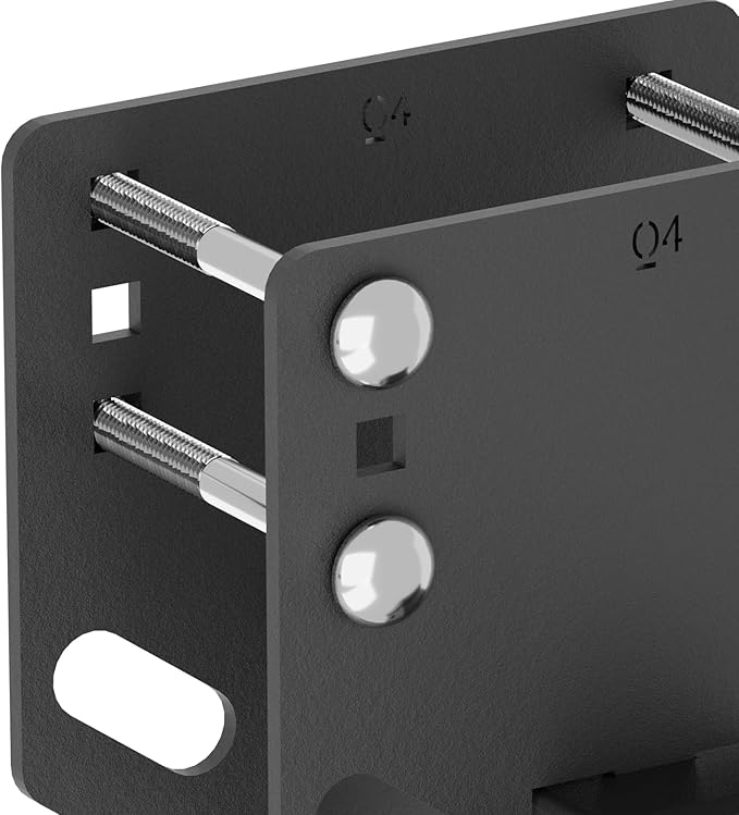 Tow Hitch 2 Inch, RV Bumper Hitch Trailer Receiver, Fits 2" to 4" Rear Beams, 3500 LBS Capacity Upgrade Towing Adapter Openning for Camper Cargo Carrier Bike Racks RV Tire Carrier Ball Mounts