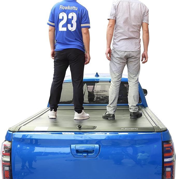 Retractable Hard Tonneau Cover Fits Chevy Silverado & GMC Sierra 1500 2014-2018 6.8 Ft Truck Bed (78.9'') Incl 2019 LD | No Fit Carbon Pro Bed (2014-2018 1500, 6.8 FT)