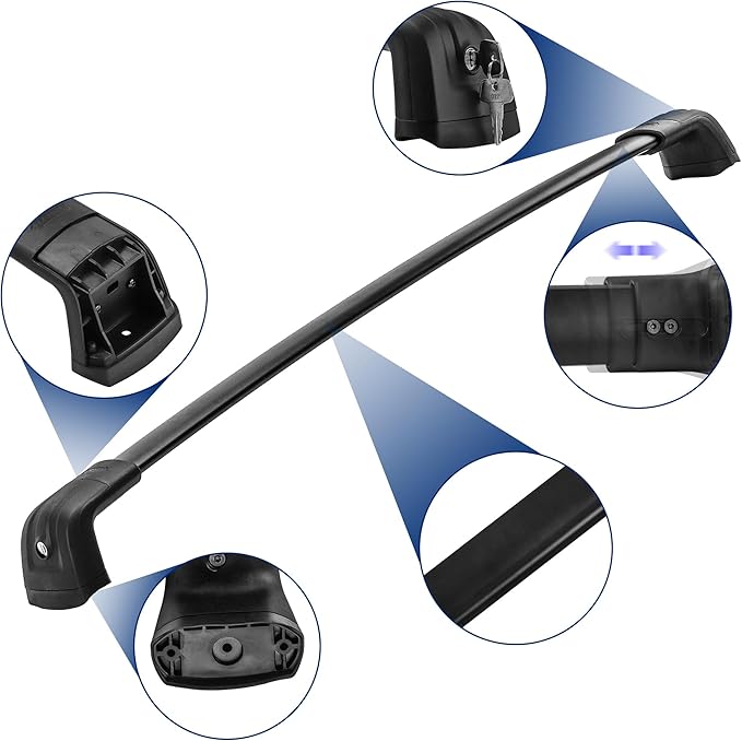 220LBS Roof Rack Cross Bars for 2011-2022 Grand Cherokee Altitude/SRT/Trackhawk, Aluminum Car Cargo Crossbars Rooftop Luggage Kayak Bicycles Canoe Carrier