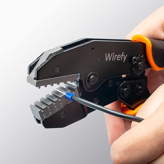 Wirefy Crimping Die for Ferrule Terminals 22-12 AWG | Interchangeable Quick-Change Die for Wirefy Crimping Tools | Professional Ferrule Crimping Accessory