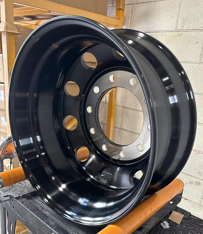 ALUMINUM WHEELS 22.5 X 8.25 HUB PILTED(METRIC), Anodized Black FOR ALL POSITION