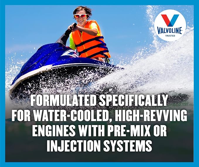 Valvoline 2-Cycle Marine TCW-3 Motor Oil 1 GA, Case of 3