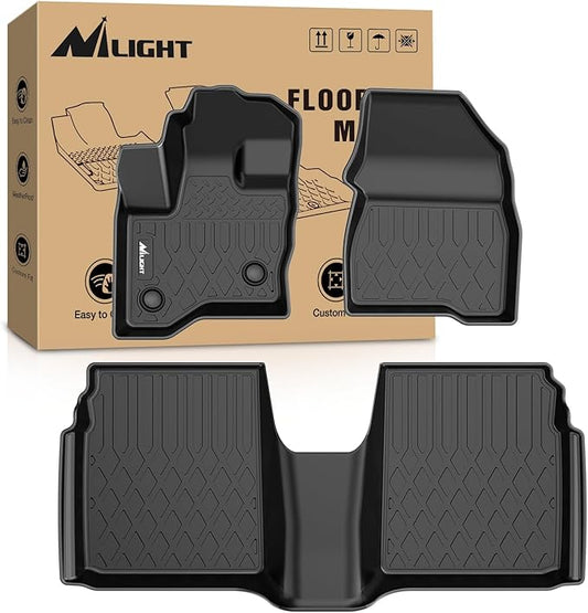 Nilight Floor Mats for Ford Flex 2009 2010 2011 2012 2013 2014 2015 2016 2017 2018 2019 All Weather Custom Fit Heavy Duty Floor Liners