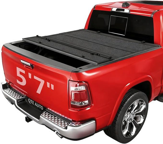PM Auto Hard Quad-Fold Flip Cover Replacement for 2024 Ford F-150 Lightning 5'7" (67") Bed