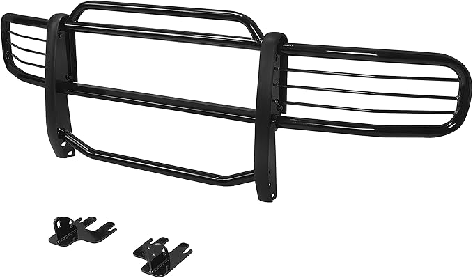 Grille Guard Front Bumper Compatible with 2006-2011 Hummer H3 H3T Bull Bar Front Bumper Grill Grille Guard Protector Brush Push Bar Black Steel Power Coated