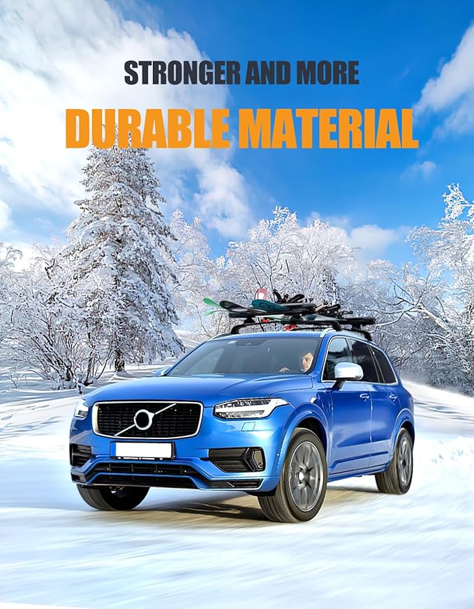 KINGGERI Roof Rack Cross Bars Compatible with Volvo XC90 XC-90 2016-2026, 220lbs Heavy Duty Anti-Theft Lockable Aluminum Roof Rails Crossbars Rooftop Accessories Luggage Racks Carrier