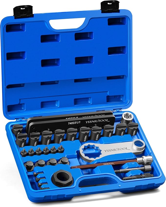 Engine Camshaft Locking Timing Tool Set Fit for Audi Porsche 3.0T 2.9T Hybrid Version CXT EA839 Engine,Camshaft Locking Device Tool, T40331,Mounting Removal Socket T40382,T90002