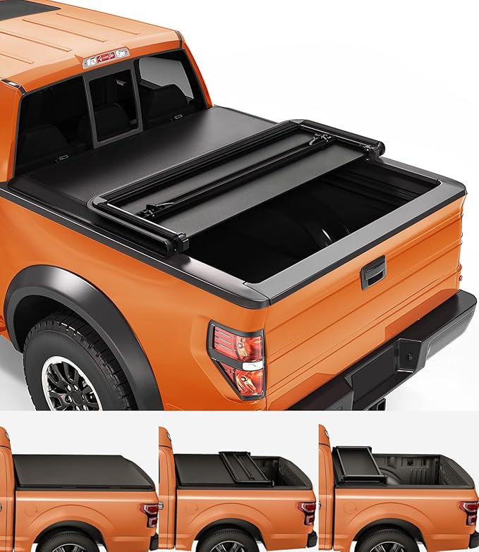 TIPTOP Soft Tri-Fold Tonneau Cover Truck Bed for 2015-2025 F150 5.5ft Bed (67.1") | TPX3 |