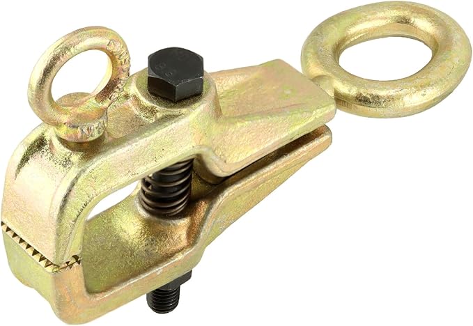 QWORK Auto Body Repair Pull Clamp, 5 Ton Top and Straight 2 Way Auto Body Clamps, Self Tightening Frame Pull Clamp for Automotive Car Vehicle Body Repair