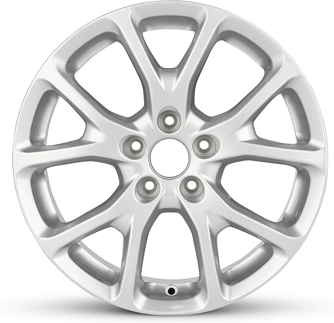 For 2014-2018 Jeep Cherokee 17 Inch Painted Silver Alloy Rim - OEM Direct Replacement - Road Ready SUV Wheel