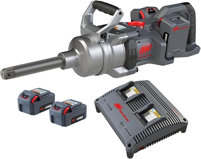 Ingersoll Rand W9691-K4E W9000 Series 20-Volt 1-Inch Cordless Impact Wrench Kit with Charger and 6-Inch Extended Anvil