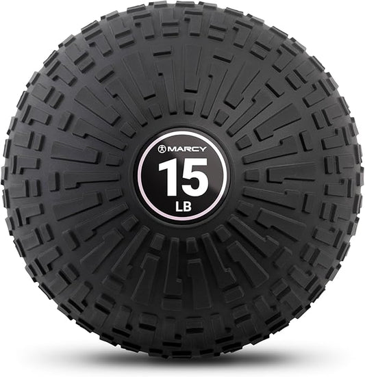 Marcy Slam Ball, 10–50 lbs Dead Weight, Non-Bounce, Sand-Filled Medicine Ball with Durable PVC Shell & Textured Grip for Slams, Tosses, Core & Full Body Training