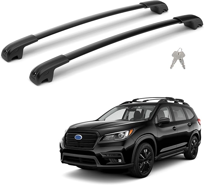 220Lbs Roof Rack Crossbars Compatible with Subaru Ascent 2019-2025 with Anti-Theft Lock, Heavy Duty Aluminum Anti-Corrosion Cross Bar Fit Luggage Luggage Kayaks Bicycles Snowboard