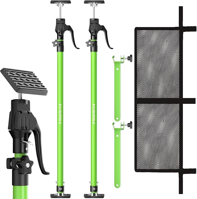 Adjustable Cargo Bar, 40" to 79" Non-Slip Truck Bed Divider, Cargo Bar for Pickup Truck Bed Cargo Bars for SUVs, Trailers, Vans, Comes with 2 Cargo Bars, 2 Dividers, 1 Cargo Net