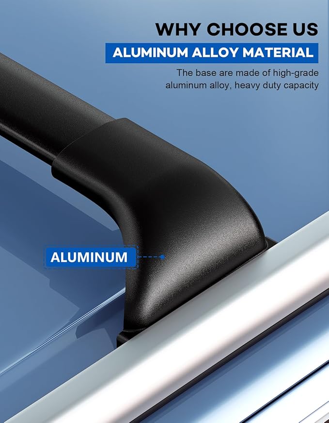 Roof Rack Cross Bars 220lbs Compatible with Buick Enclave 2018-2025 (with Flush Side Rails),Heavy Duty All-Metal Aluminum Crossbar Luggage Racks Roof Rails Rooftop Canoe Accessories