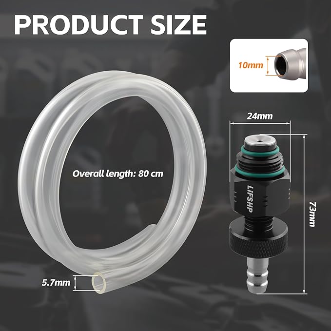 Oil Filter Drain Tool,Aluminum Alloy Upgraded Large Hole and Thickened Tube for Toyota, Lexus, Scion 2.0L - 5.7L Vehicles with Cartridge Style Filter System Oil Change Kit-Black