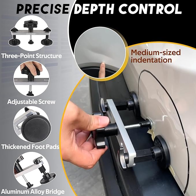 Super PDR Paintless Dent Rods Repair Tools, Stainless Steel Dent Removal Rods with Professional Dent Repair Kit, Paintless Repair of 99% of dents for Repairing Hail Damage, Body Dents、Creases