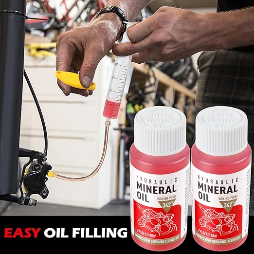 High Performance Mineral Oil Brake Fluid 120ml for Shimano, Tektro and TRP Hydraulic Disc Brakes