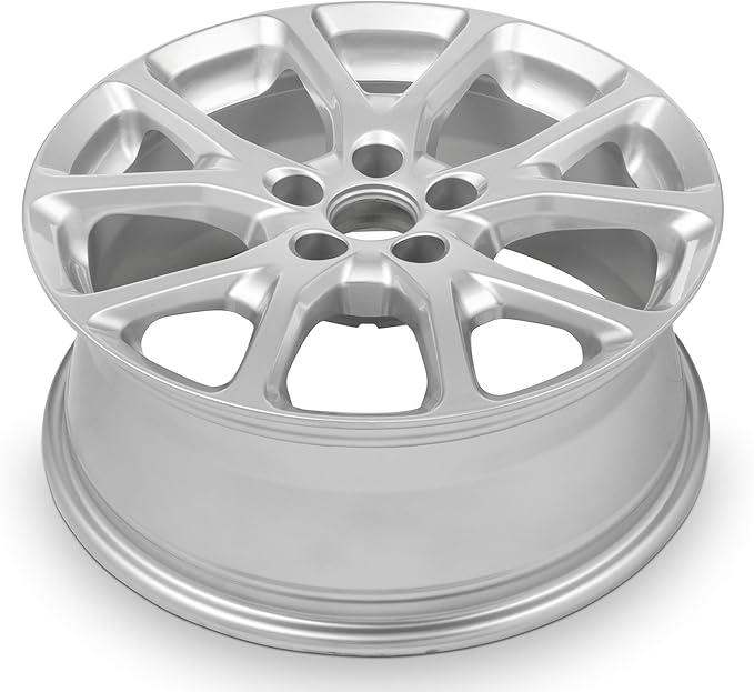 For 2014-2018 Jeep Cherokee 17 Inch Painted Silver Alloy Rim - OEM Direct Replacement - Road Ready SUV Wheel