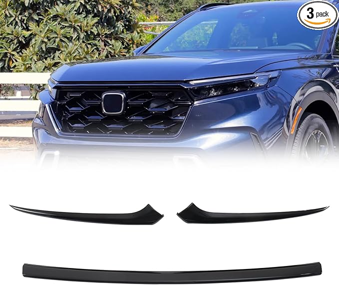 Front Grill Black Trim for Honda CRV 2023-2026 Grille Chrome Delete